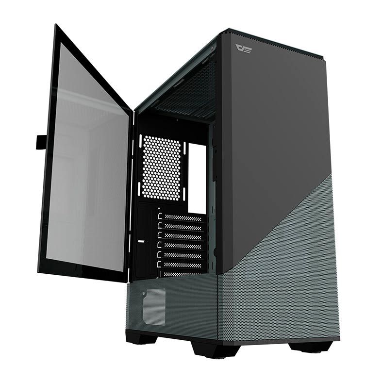 Gabinete Gamer Aigo Darkflash DLC31, Mid-Tower, Lateral de Vidro, Cinza, DLC31