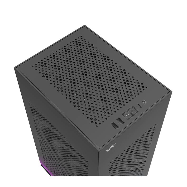 Gabinete Gamer Aigo DarkFlash DLH21 Luxury ITX Preto