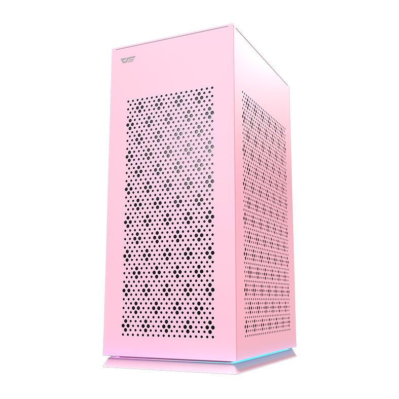 Gabinete Gamer Aigo Darkflash DLH21, Mini-Tower, Lateral de Vidro, Rosa, DLH21-PINK