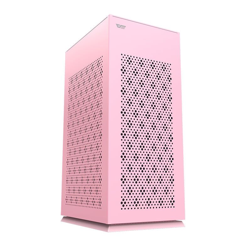 Gabinete Gamer Aigo Darkflash DLH21, Mini-Tower, Lateral de Vidro, Rosa, DLH21-PINK