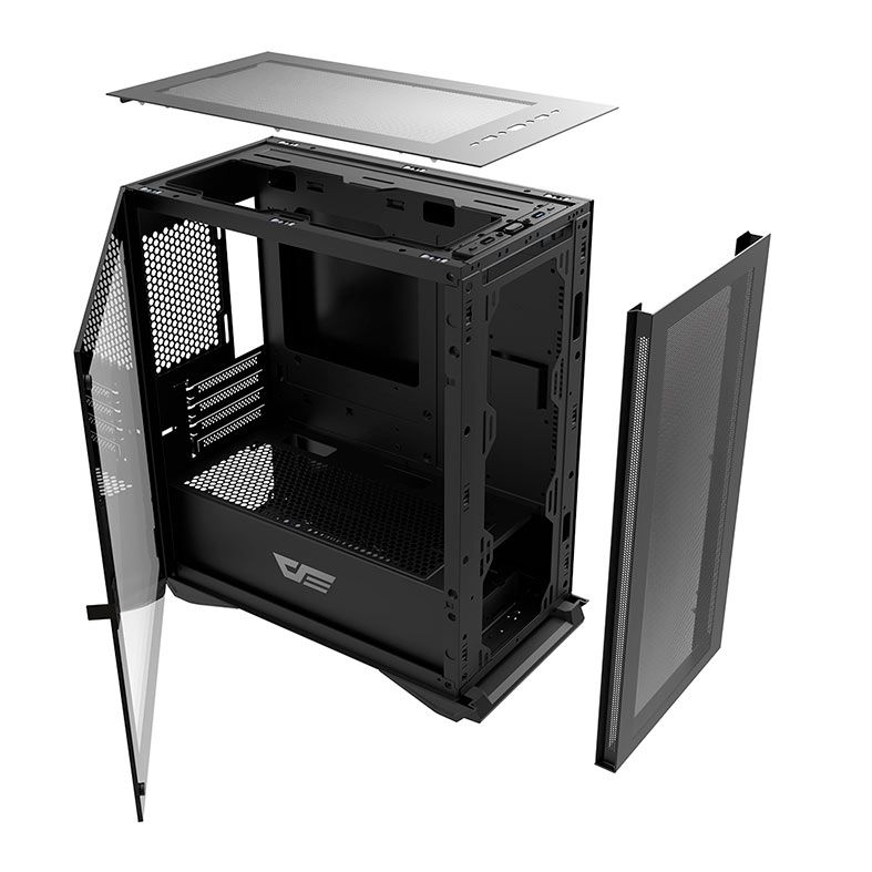 Gabinete Gamer Aigo Darkflash DLM200, Mid-Tower, Lateral de Vidro, Preto, DLM200-BK