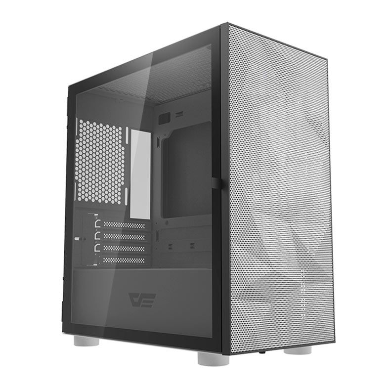 Gabinete Gamer Aigo DarkFlash DLM 21 Mesh, Lateral Vidro, Branco, DLM21-MESH-WH