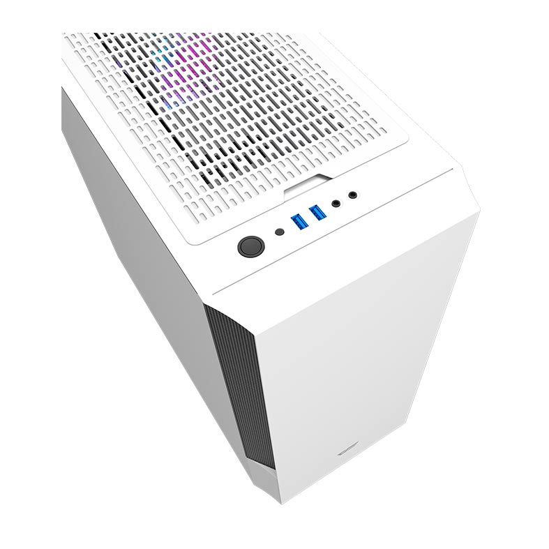 Gabinete Gamer Aigo DarkFlash V22, Mid-Tower, Lateral Vidro, Branco, CP-CASE-V22-WT