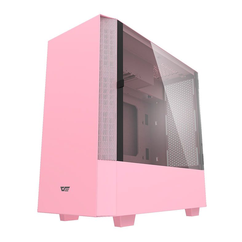 Gabinete Gamer Aigo Darkflash DLV22, Mid-Tower, Lateral de Vidro, Rosa, DLV22-PINK