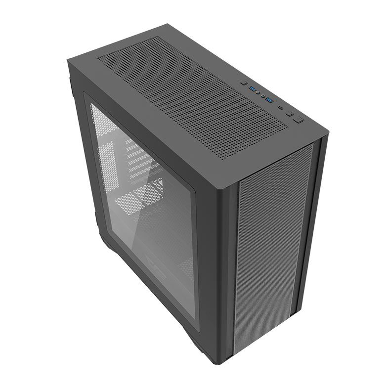 Gabinete Gamer Aigo Darkflash DLX200 Mesh, Full-Tower, Lateral de Vidro, Preto, DLX200