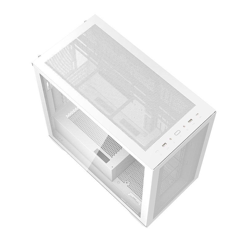 Gabinete Gamer Aigo Darkflash DLX 4000 Mesh, Full-Tower, Lateral de Vidro, Branco, DLX4000MESH-WH