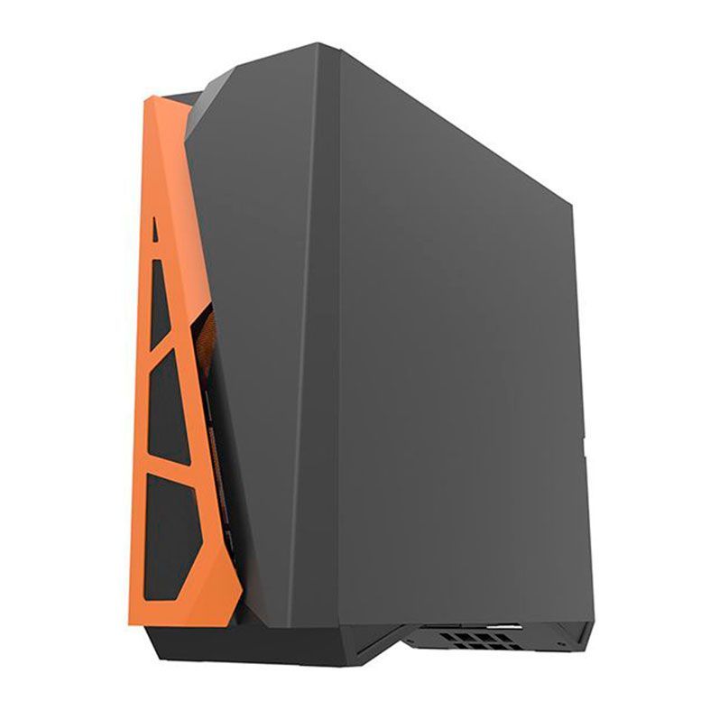 OPENBOX Gabinete Gamer Aigo Darkflash DLZ 31 Mesh, RGB, Lateral De Vidro, Com 4 fans, Preto e Laranja, DLZ31MESHBLACK