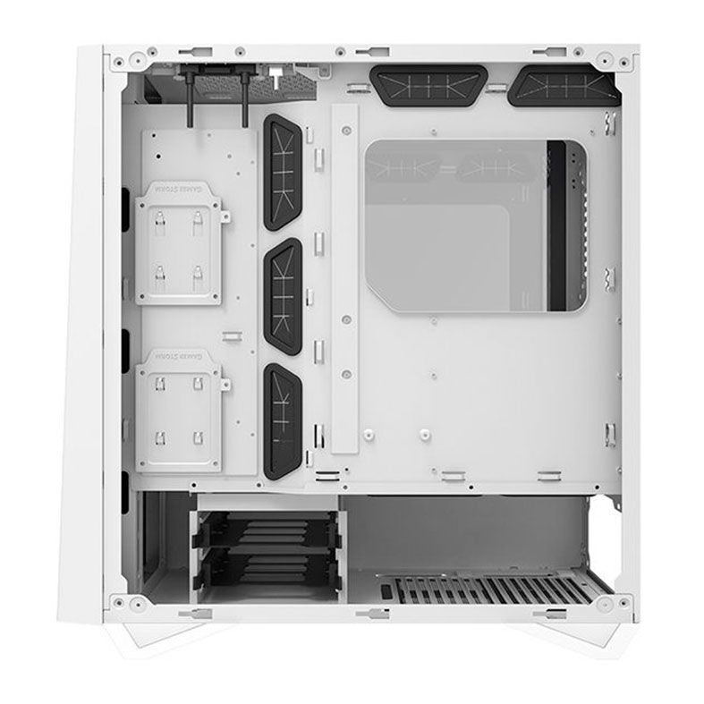 Gabinete Gamer Aigo Darkflash DLZ 31 Mesh, RGB, Lateral De Vidro, Com 4 fans, Branco, DLZ31MESHWHITE