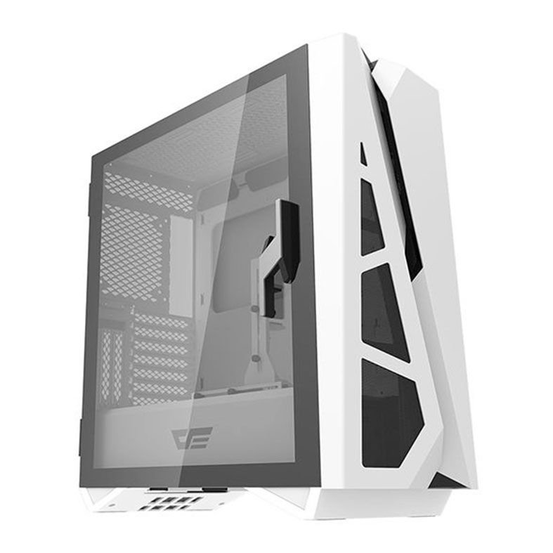 Gabinete Gamer Aigo Darkflash DLZ 31 Mesh, RGB, Lateral De Vidro, Com 4 fans, Branco, DLZ31MESHWHITE