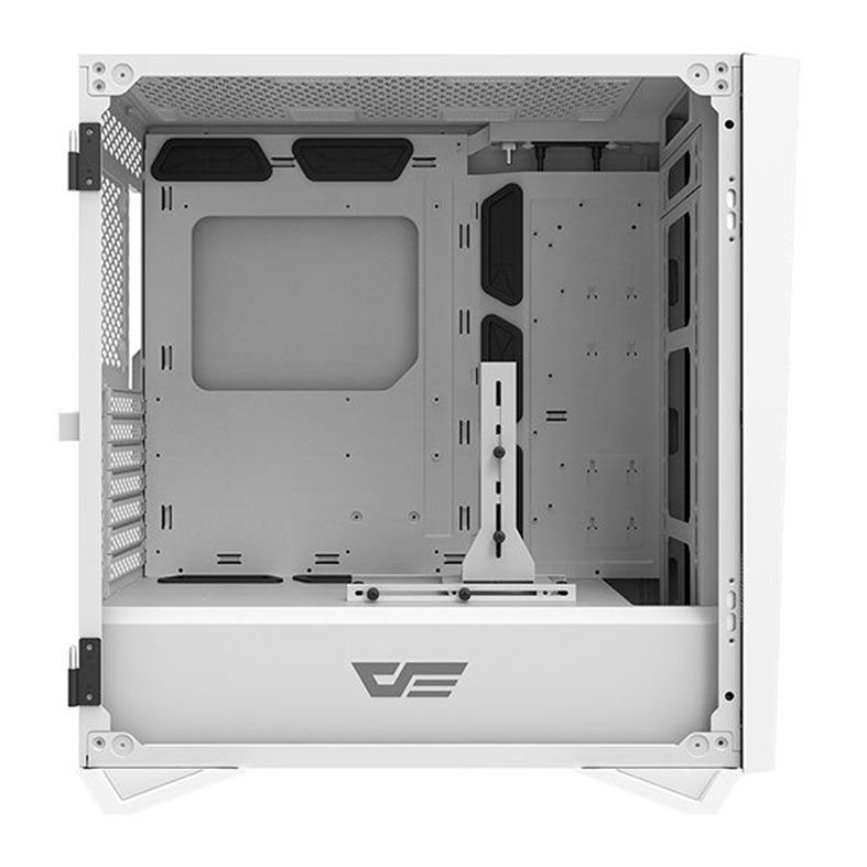 Gabinete Gamer Aigo Darkflash DLZ 31 Mesh, RGB, Lateral De Vidro, Com 4 fans, Branco, DLZ31MESHWHITE