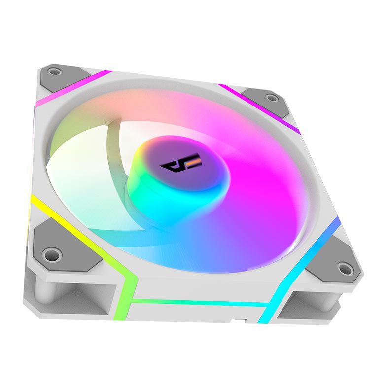Ventoinha Aigo Darkflash DM12 F, ARGB, 120mm, Branco, DM12F-WH