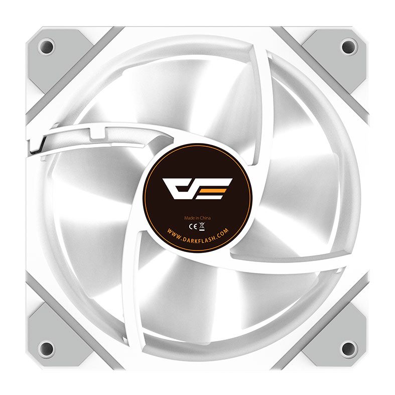 Ventoinha Aigo Darkflash DM12 F, ARGB, 120mm, Branco, DM12F-WH