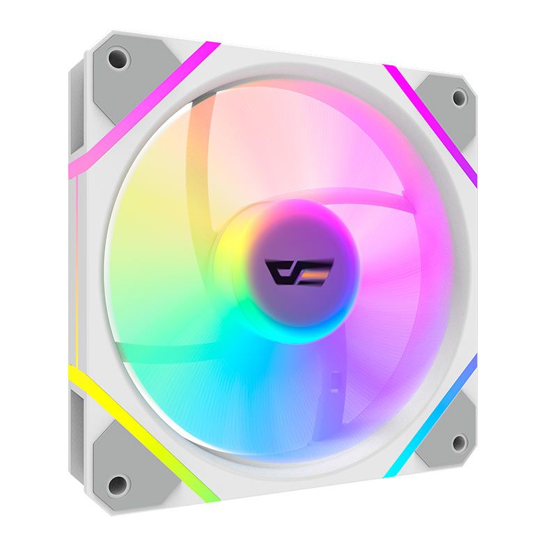Ventoinha Aigo Darkflash DM12 F, ARGB, 120mm, Branco, DM12F-WH