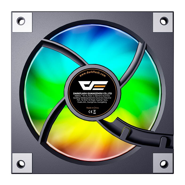 Ventoinha Aigo Darkflash DM20, ARGB, 120mm, Preto, DM20-ARGB-BK