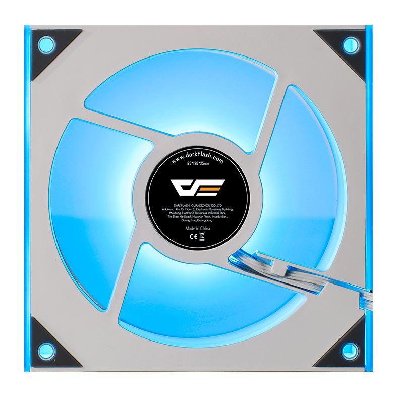 Ventoinha Aigo Darkflash DM8, ARGB, 120mm, Branco, DM8-ARGB-WH
