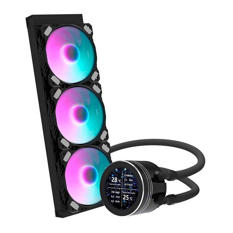 Water Cooler Aigo Darkflash DN360S, ARGB, 360mm, Preto, DN360S-BK