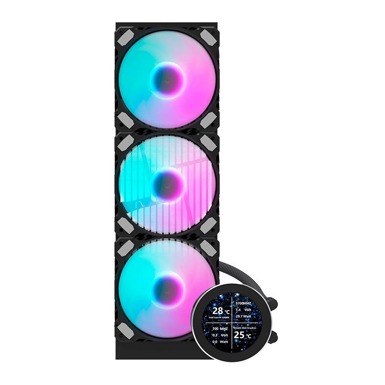 Water Cooler Aigo Darkflash DN360S, ARGB, 360mm, Preto, DN360S-BK