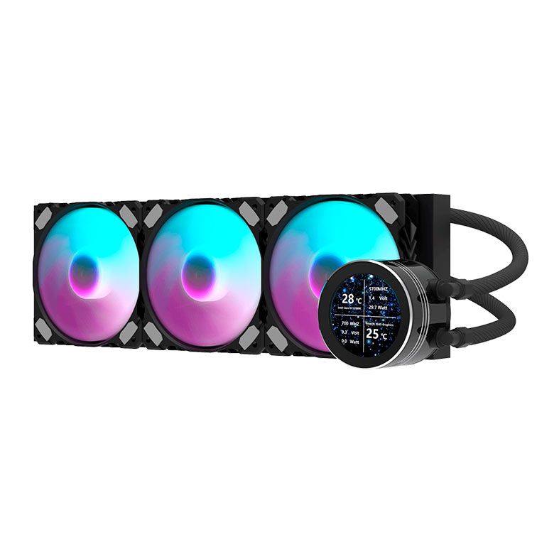 Water Cooler Aigo Darkflash DN360S, ARGB, 360mm, Preto, DN360S-BK