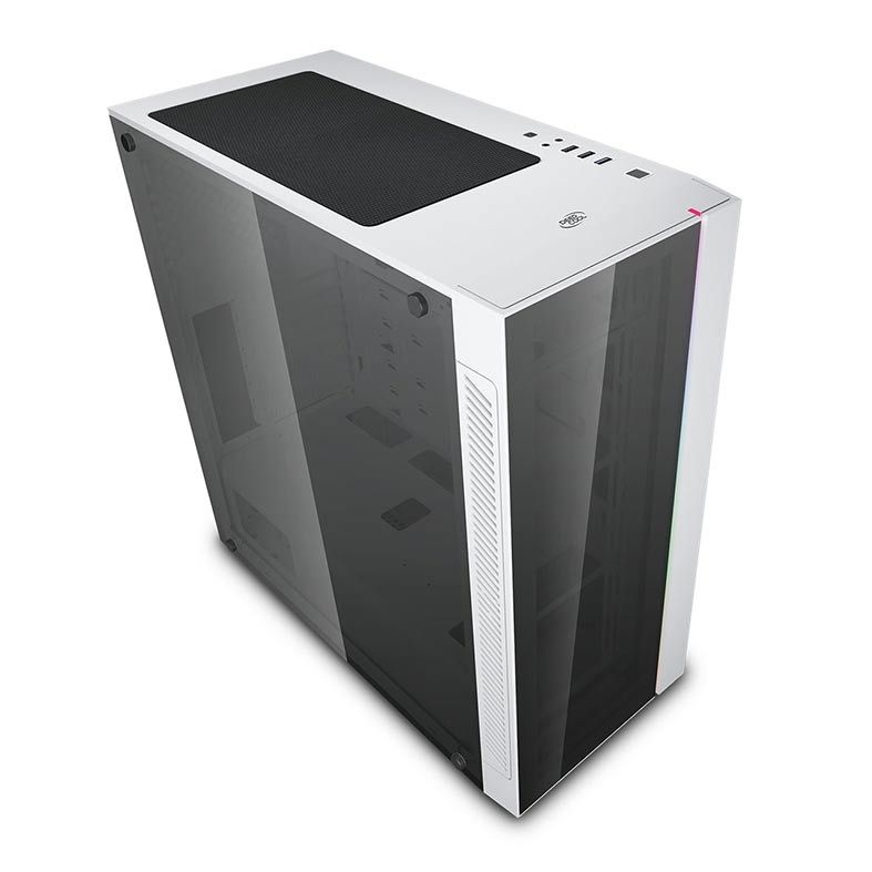 Gabinete DeepCool Matrexx 55 V3 ADD-RGB 3x120mm Vidro Temp Branco, DP-ATX-MATREXX55V3-AR-WH-3F