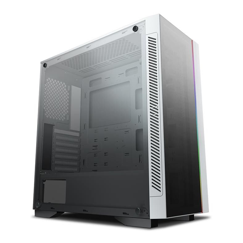 Gabinete DeepCool Matrexx 55 V3 ADD-RGB 3x120mm Vidro Temp Branco, DP-ATX-MATREXX55V3-AR-WH-3F