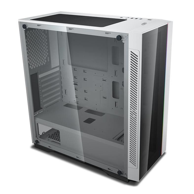 Gabinete DeepCool Matrexx 55 V3 ADD-RGB 3x120mm Vidro Temp Branco, DP-ATX-MATREXX55V3-AR-WH-3F
