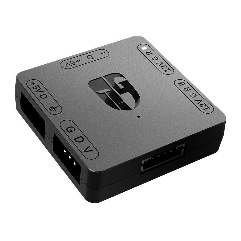 Hub Deepcool Gamer Storm Conversor RGB 5v Para 12v , DP-FRGB-CHUB5-12V