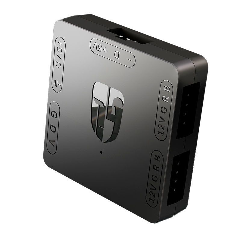 Hub Deepcool Gamer Storm Conversor RGB 5v Para 12v , DP-FRGB-CHUB5-12V