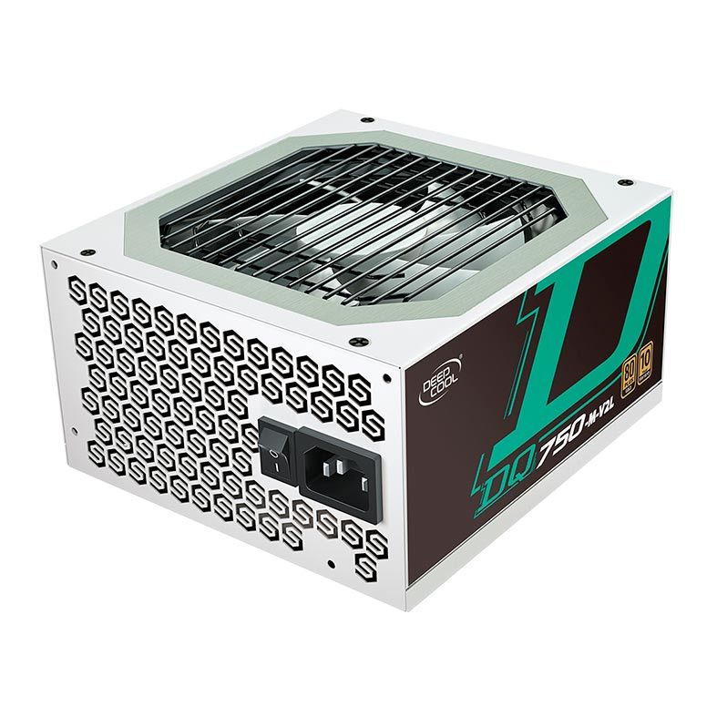 Fonte DeepCool DQ750 Full Modular 80Plus Gold White, DP-GD-DQ750-M-V2L-WH