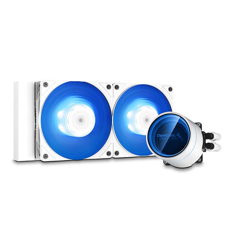 Water Cooler DeepCool Castle 240EX A-RGB, 240mm, Branco, DP-GS-H12W-CSL240EX-AR-WH