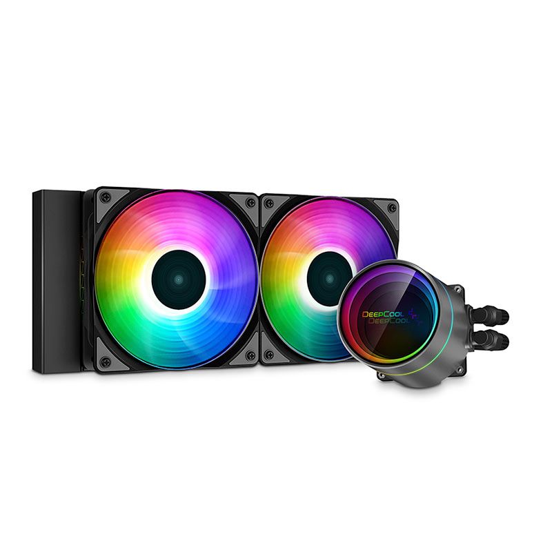 Water Cooler DeepCool Castle 240EX A-RGB, 240mm, Preto, DP-GS-H12W-CSL240EX-AR