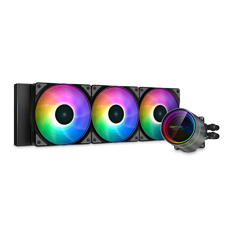 Water Cooler DeepCool Castle 360EX A-RGB, 360mm, Preto, DP-GS-H12W-CSL360EX-AR