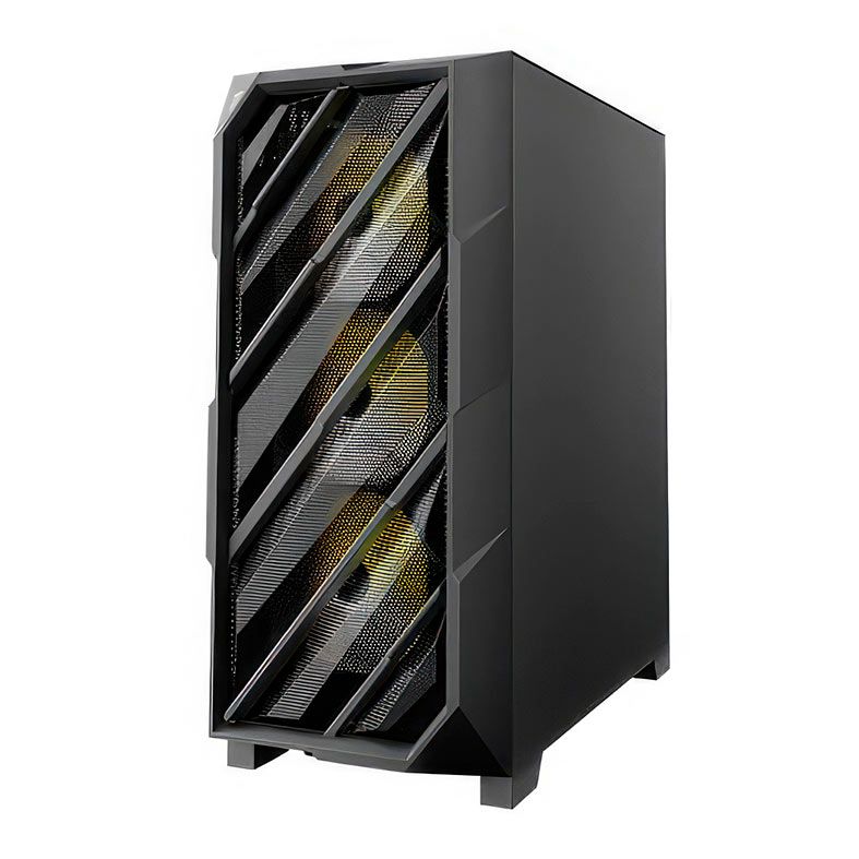 Gabinete Gamer Antec DP503, RGB, Mid-Tower, Lateral de vidro, Com 3 Fans, Preto, DP503