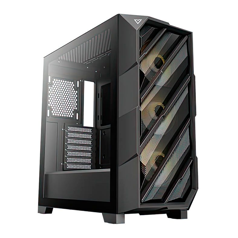 Gabinete Gamer Antec DP503, RGB, Mid-Tower, Lateral de vidro, Com 3 Fans, Preto, DP503