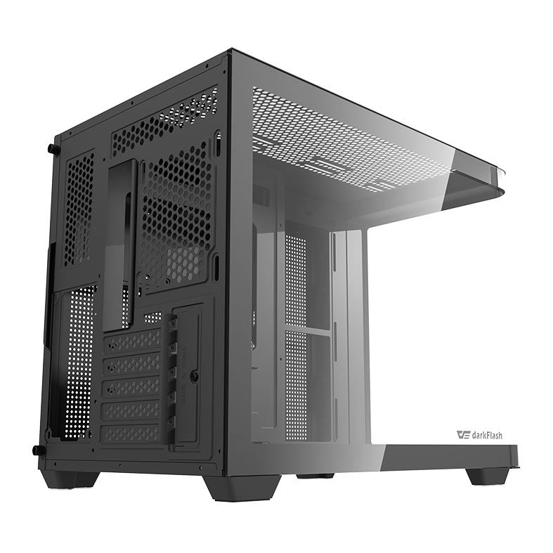 Gabinete Gamer Aigo DarkFlash DPW90M, Mini-Tower, Lateral de Vidro, Preto, DPW90M-BK