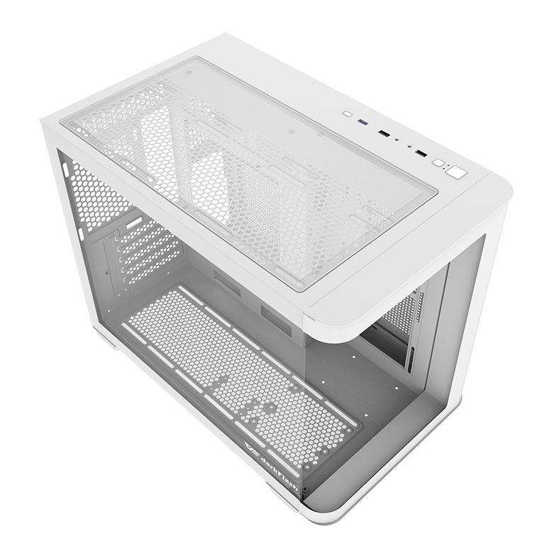 Gabinete Gamer Aigo DarkFlash DPW90M, Mini-Tower, Lateral de Vidro, Branco, DPW90M-WH