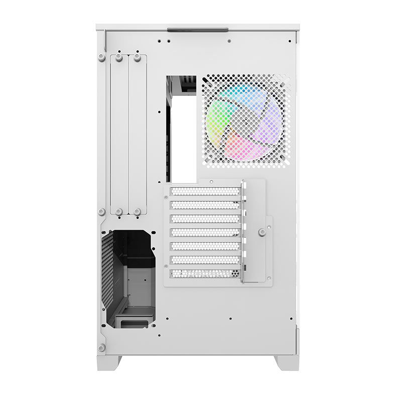 Gabinete Gamer Aigo Darkflash DQX90, ARGB, Mid-Tower, Lateral de Vidro, Com 4 Fans, Branco, DQX90-FAN-WH