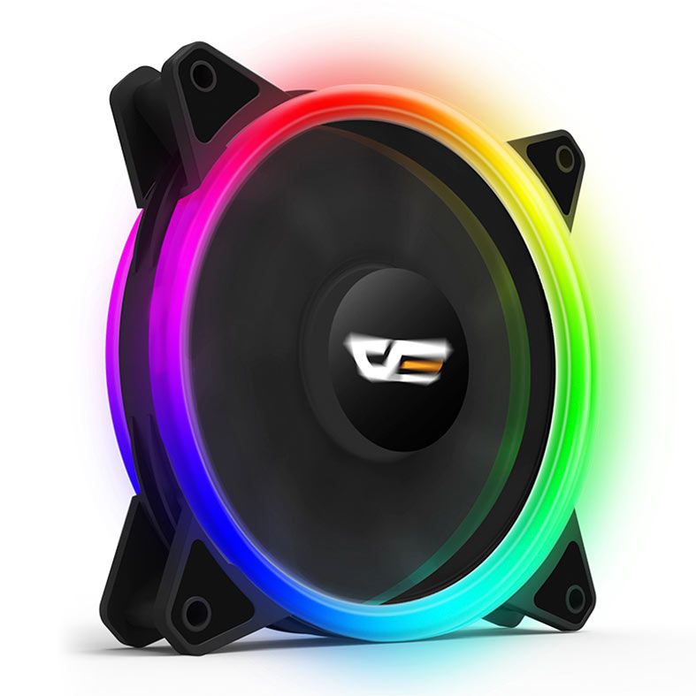 Kit Ventoinhas Aigo DarkFlash DR12 Pro 5in1 RGB 5x120mm, DR12-PRO-5IN1