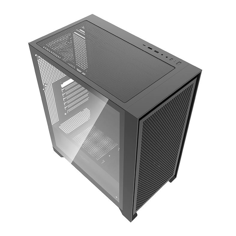 Gabinete Gamer Aigo Darkflash DRX70 Mesh, Mid-Tower, Lateral de Vidro, Preto, DRX70MESH-BK