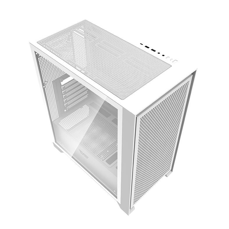 Gabinete Gamer Aigo Darkflash DRX70 Mesh, Mid-Tower, Lateral de Vidro, Branco, DRX70MESH-WH