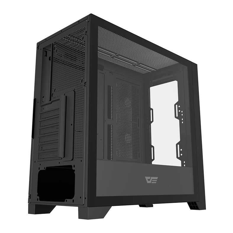 Gabinete Gamer Aigo DarkFlash DRX90 Glass, Mid-Tower, Lateral de Vidro, Preto, DRX90-GLASS-BLACK