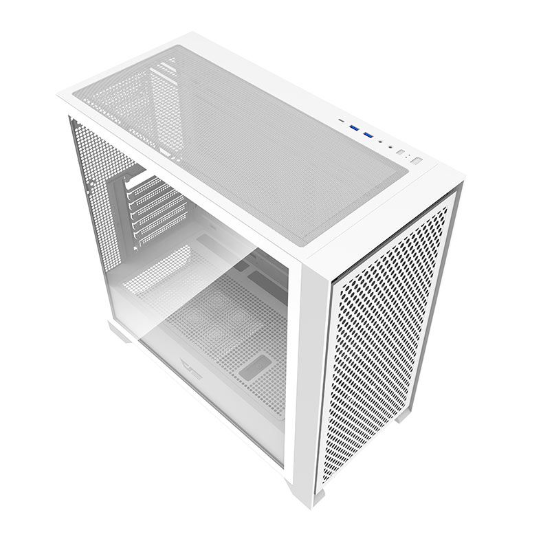 Gabinete Gamer Aigo Darkflash DRX90 Mesh, Mid-Tower, Lateral De Vidro, Branco, DRX90-MESH-WH
