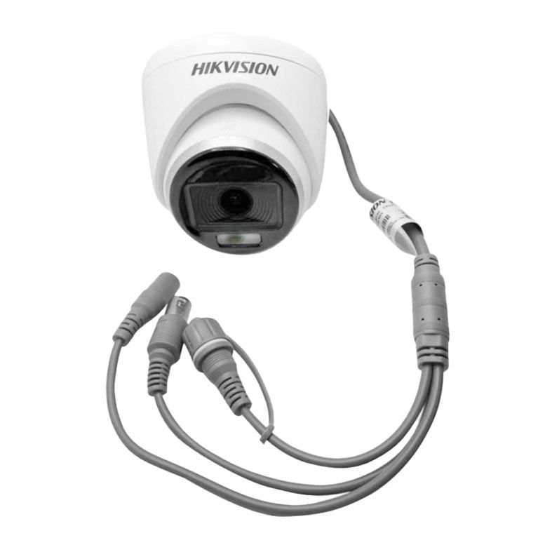 Camera Externa e Interna Hikvision Dome, ColorVu, Full HD, Branco, DS-2CE70DF0T-PF