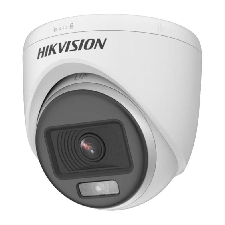 Camera Externa e Interna Hikvision Dome, ColorVu, Full HD, Branco, DS-2CE70DF0T-PF