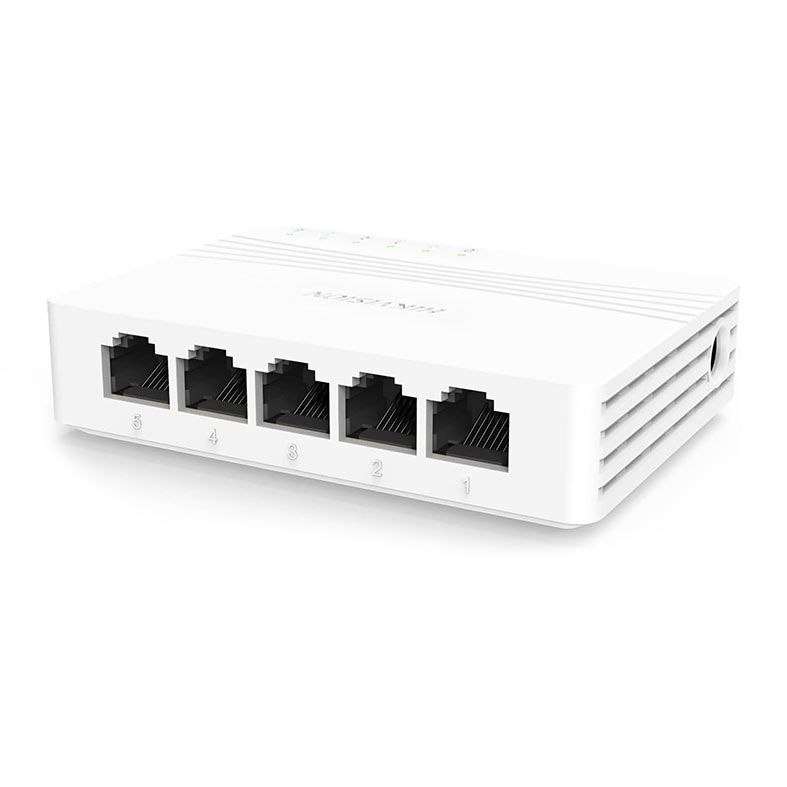 Switch Hikvision DS-3E0505D-E, 5 Portas, 10/100/1000, Branco, DS-3E0505D-E