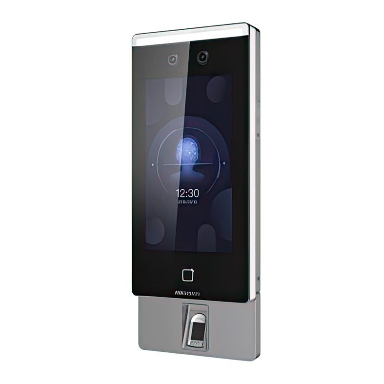 Controle De Acesso Facial Hikvision DS-K1T671MF-L, Display LCD 7, Preto e Cinza, DS-DS-K1T671MF-L