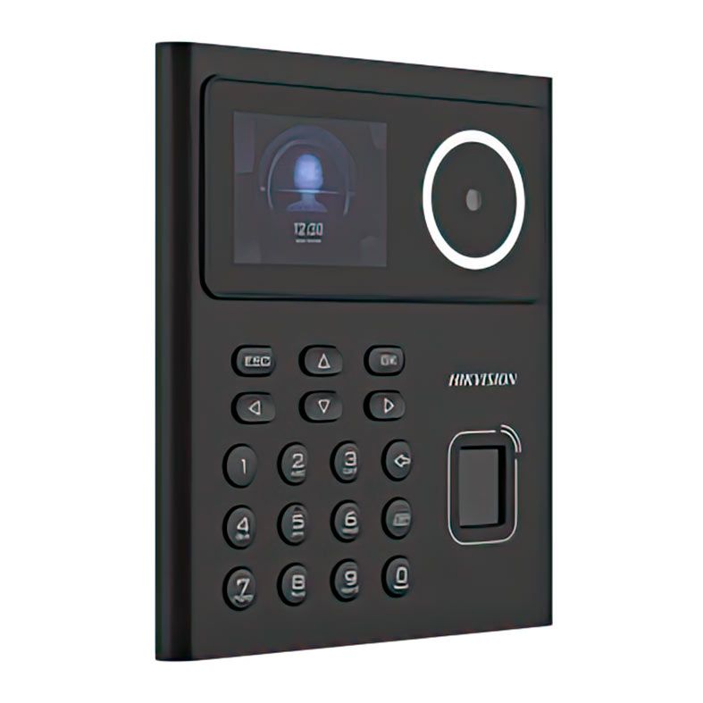 Controle De Acesso Facial e Biometrico Hikvision DS-K1T320MFWX, Display LCD 2.4, Preto, DS-K1T320MFWX