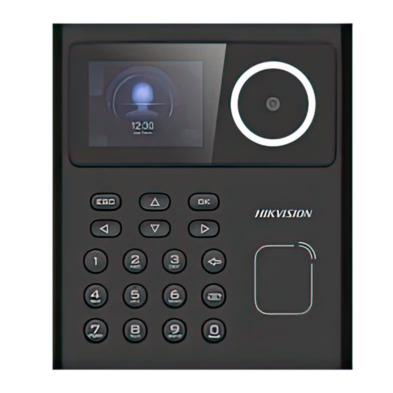 Controle De Acesso Facial e Biometrico Hikvision DS-K1T320MWX, Display LCD 2.4, Preto, DS-K1T320MWX