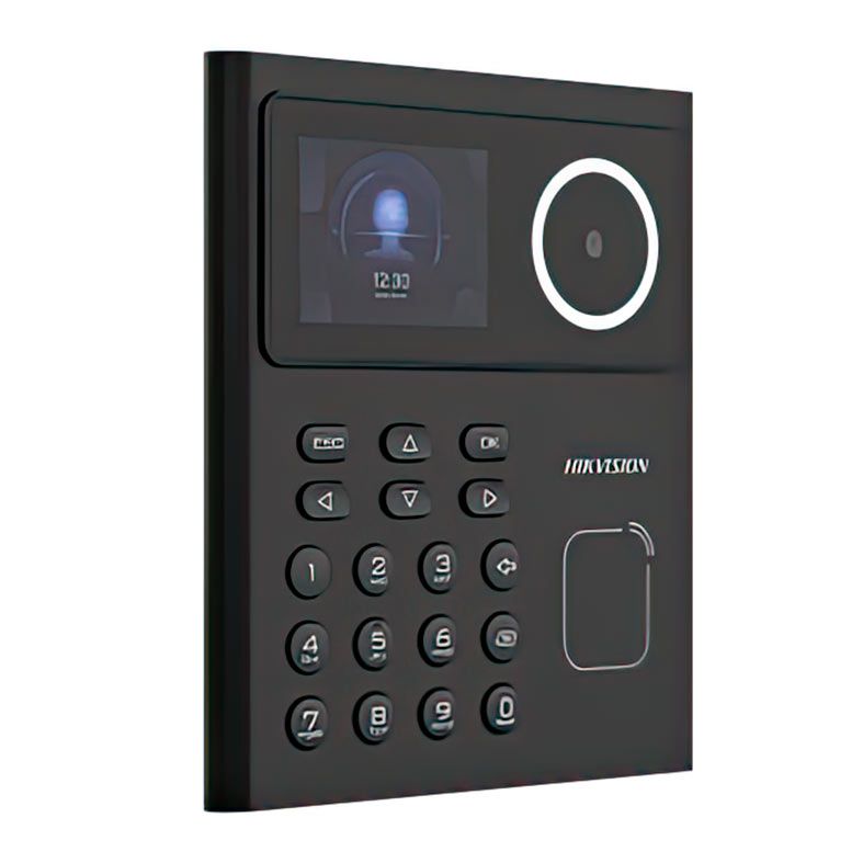 Controle De Acesso Facial e Biometrico Hikvision DS-K1T320MWX, Display LCD 2.4, Preto, DS-K1T320MWX