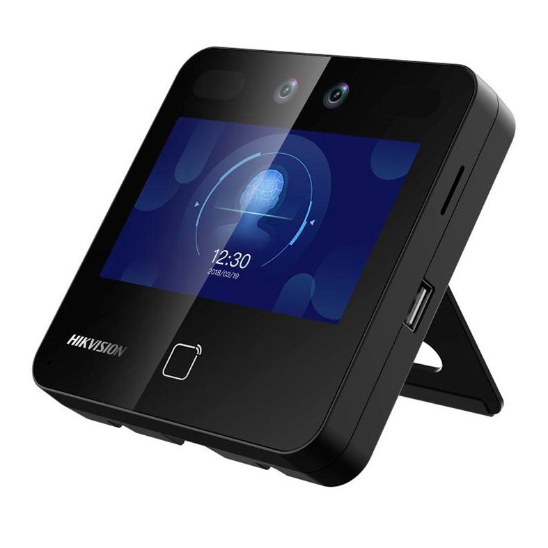 Controle De Acesso Facial Hikvision DS-K1T343EWX, Display LCD 4.3, Preto, DS-K1T343EWX