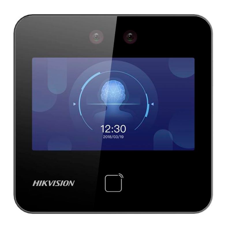 Controle De Acesso Facial Hikvision DS-K1T343EWX, Display LCD 4.3, Preto, DS-K1T343EWX